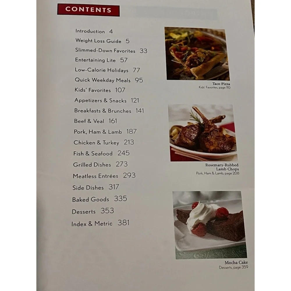 Better‎ Homes and Gardens Cook Healthy Today 330 Recipes Weight Loss Cookbook